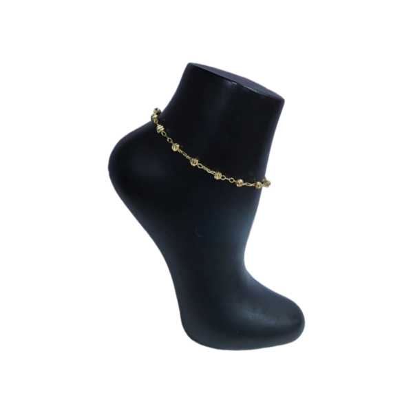 Gold-plated anklet