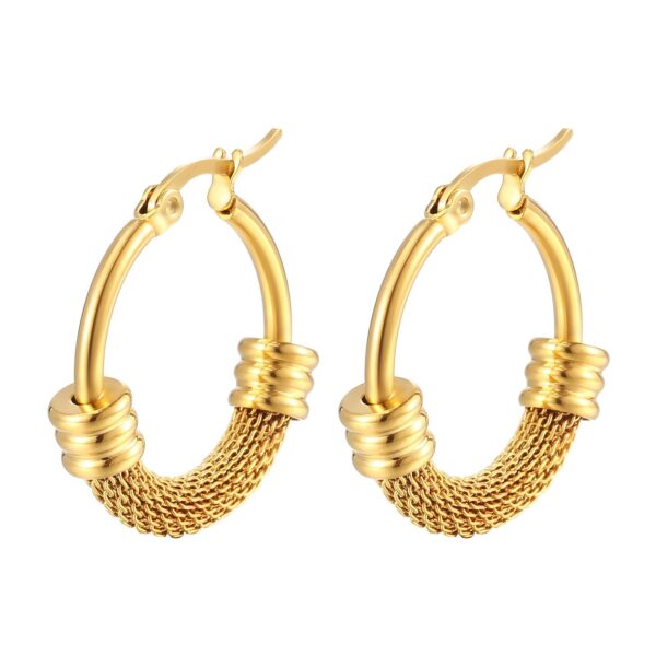 Gold hoop earrings