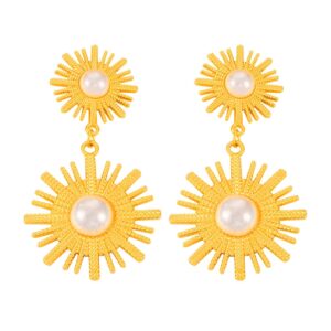 Gold-plated earrings
