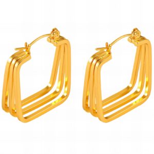 Gold earrings