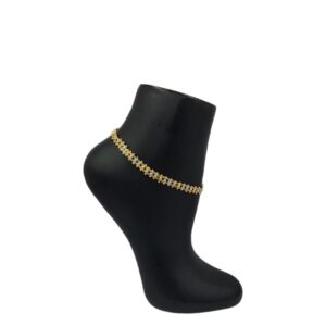 Gold plated anklet