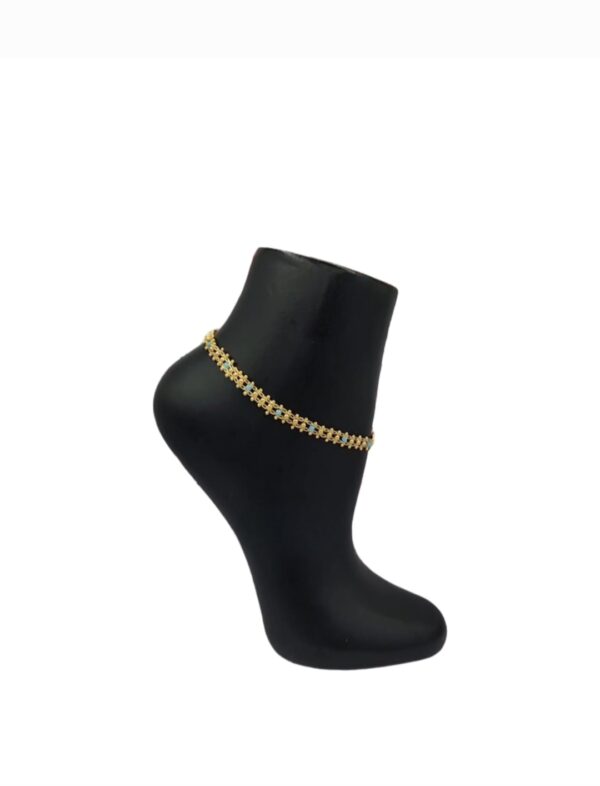 Gold plated anklet
