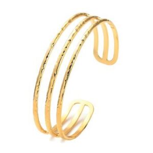 Adjustable gold-plated bracelet
