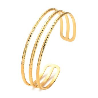 Adjustable gold-plated bracelet