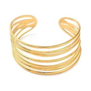 Multiple layered gold-plated bracelet