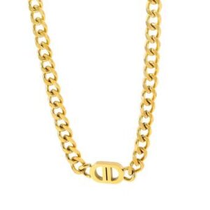 Gold plated DD necklace