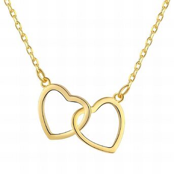 Love interlock gold-plated necklace