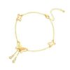 Butterfly gold-plated anklet