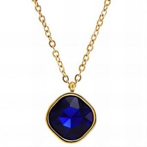 Gold-plated necklace wt cz